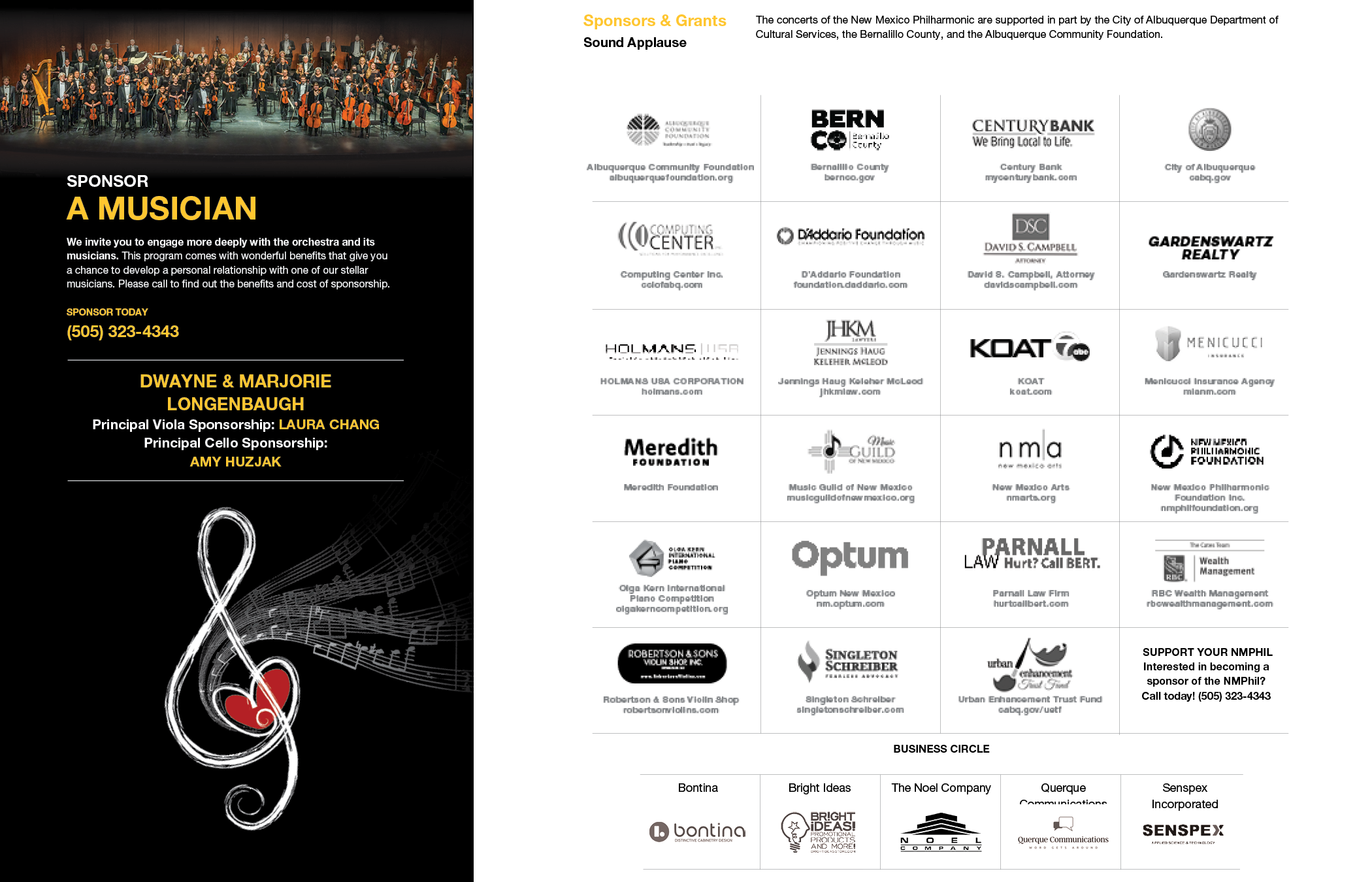 Sponsor - New Mexico Philharmonic